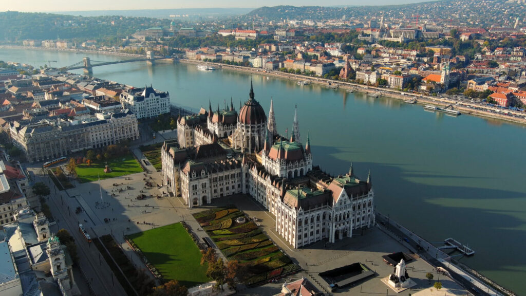 Hungarian Parliament Building in Budapest