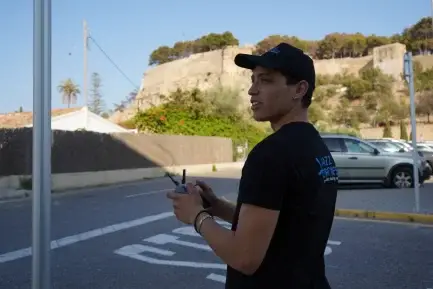 Drone pilots capturing stunning travel trip aerial views