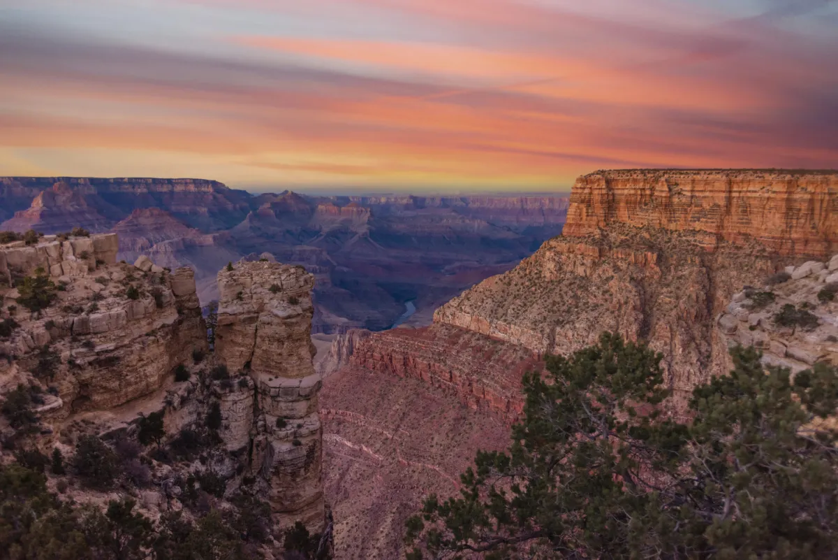 Grand Canyon aerial drone view