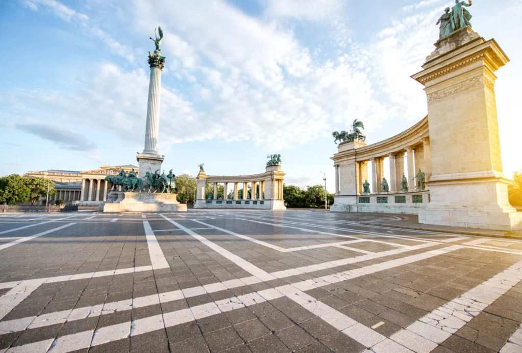 Royal Palace illuminated at dusk