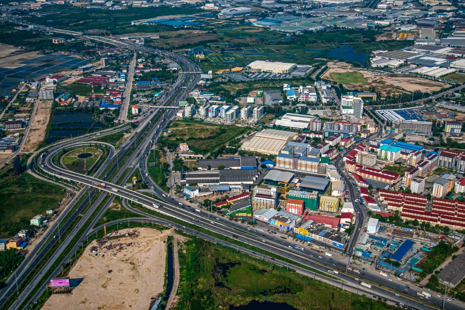Drone Pilot for Shoot in Singapore Industrial Area View