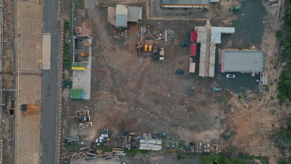 aerial view of meerut commercial property
