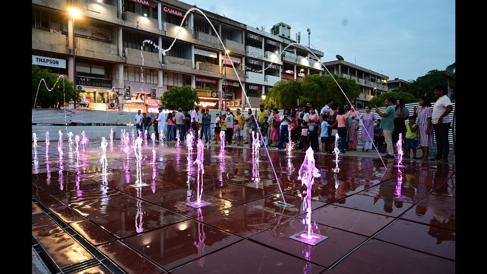 fountain, sector 17, chandigarh