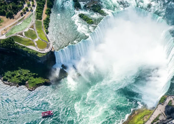 Niagara waterfall View by drone