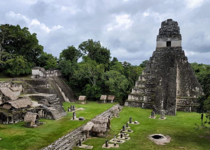 ancient stone pyramid in Tikal