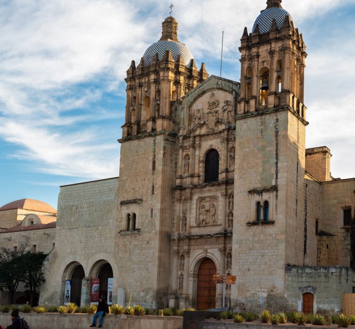 Oaxaca, Mexico – July 4, 2018: Santo Domingo de Guzmn Church in Oaxaca, Mexico - July 4, 2018: Santo Domingo de Guzmn Church in Oaxaca, Mexico