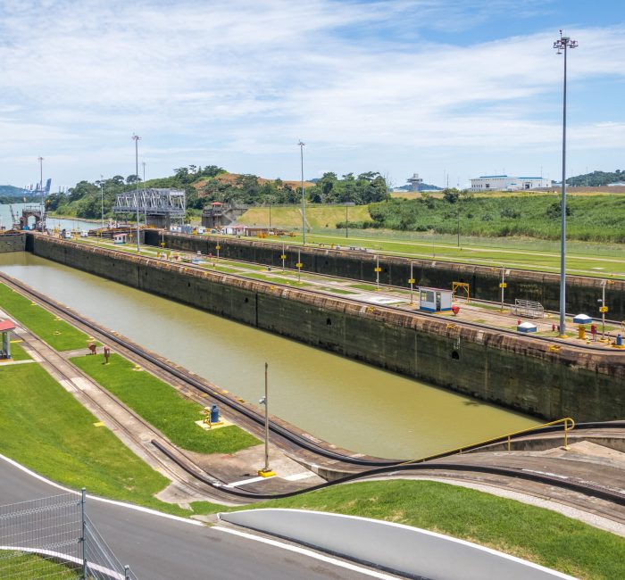Panama Canal at Miraflores Locks – Panama City, Panama Panama Canal at Miraflores Locks - Panama City, Panama