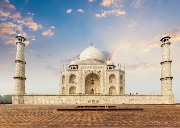 taj mahal, Agra Drone Shoot View