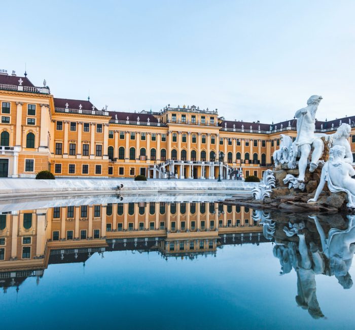 Vienna, Austria, July 21 2017: Schonbrunn Palace, imperial summer residence in Vienna, Austria Vienna, Austria, July 21 2017: Schonbrunn Palace, imperial summer residence in Vienna, Austria